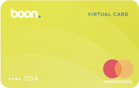 boon. Prepaid Mastercard (© 2020 Wirecard)