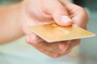 Mastercard-Kreditkarte Bezahlen per Fingerabdruck
