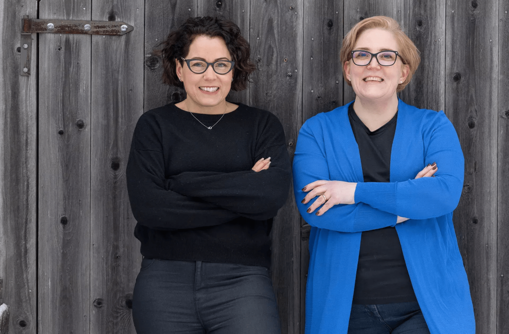 Denise Johansson (l.) und Monika Liikamaa, Gründerinnen und Geschäftsführerinnen von Enfuce.