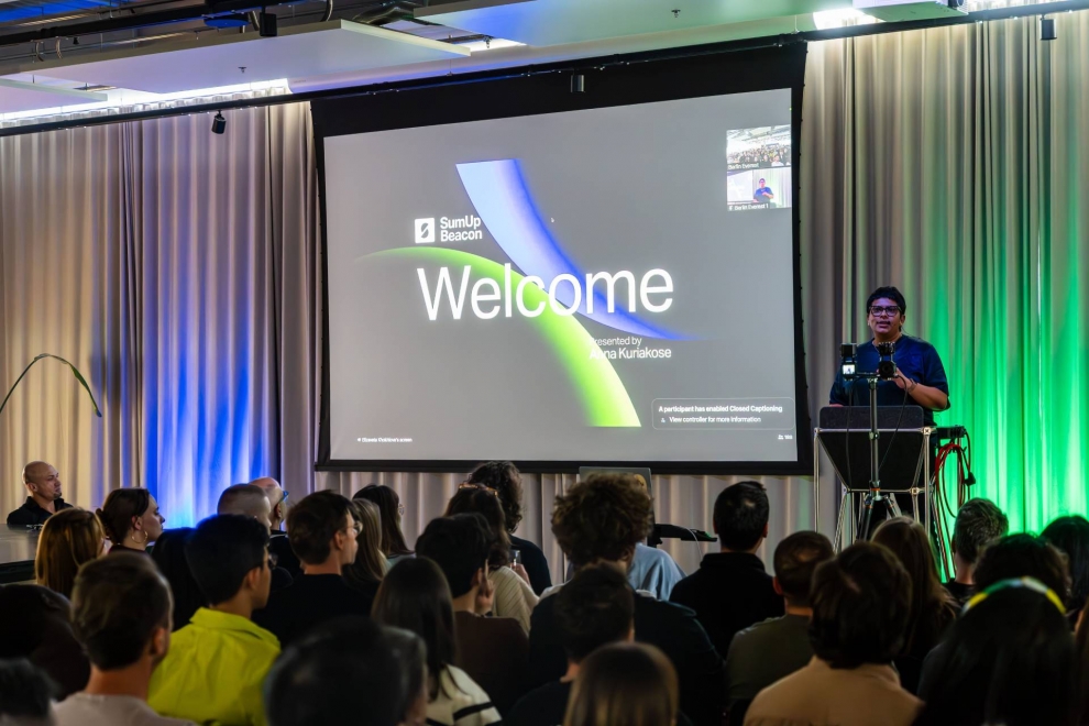 Auf dem Beacon Event in Berlin stellte SumUp neue Produkte und Funktionen für kleine Unternehmen vor.